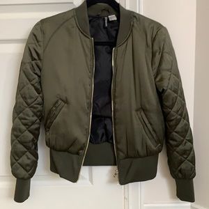 Navy Green Light Bomber Jacket!